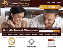 Tablet Screenshot of conwaycpas.com